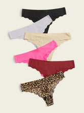 6pack Leopard Scallop Panty Set
